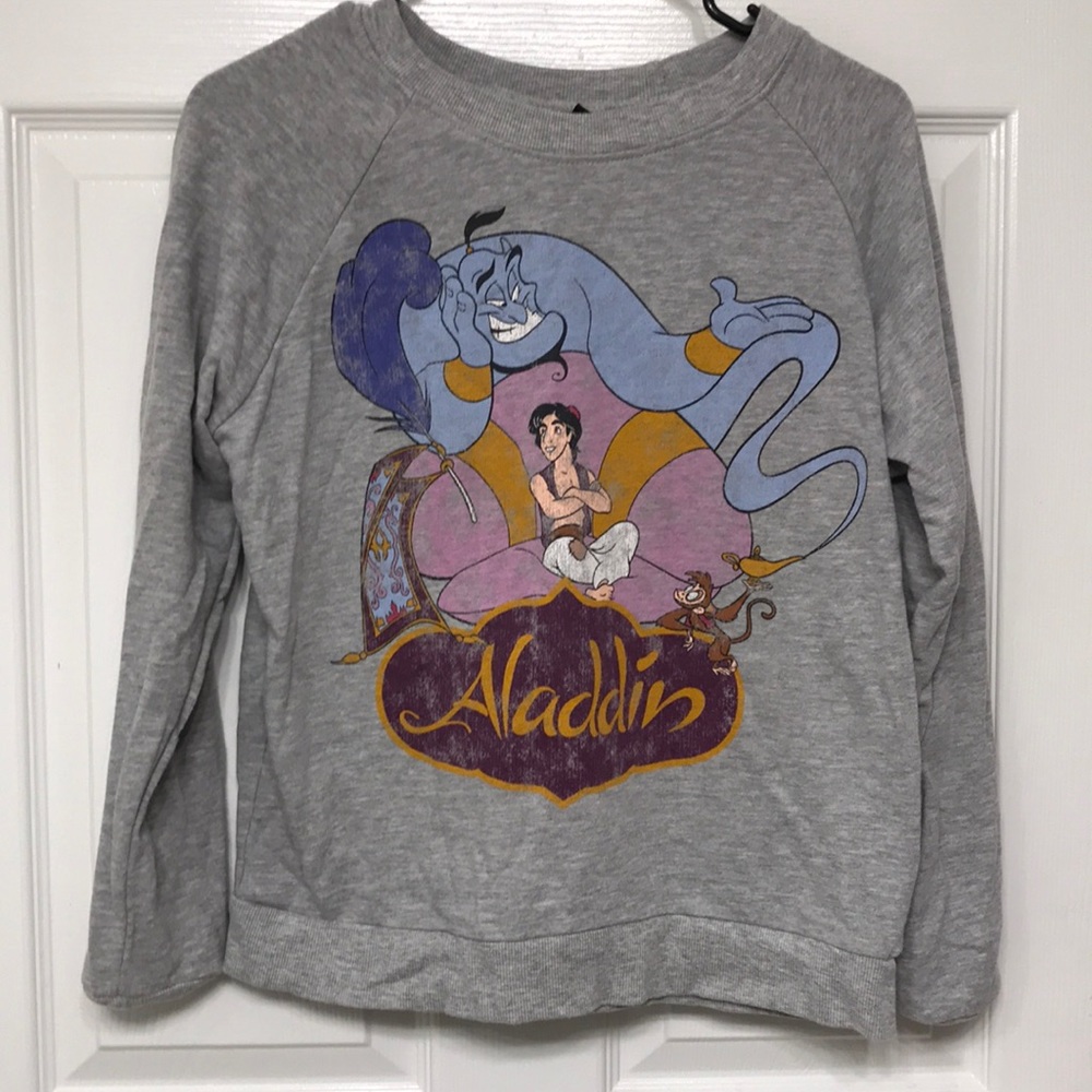 Disney Aladdin quarter sleeve pullover hoodie